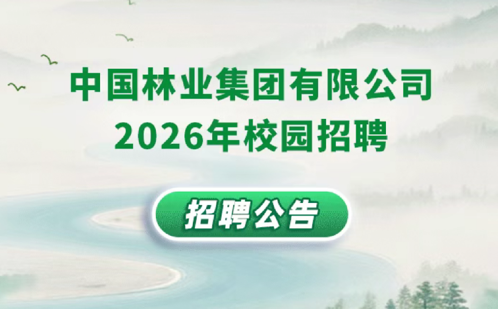 中国林业集团有限公司2026年校园招聘布告