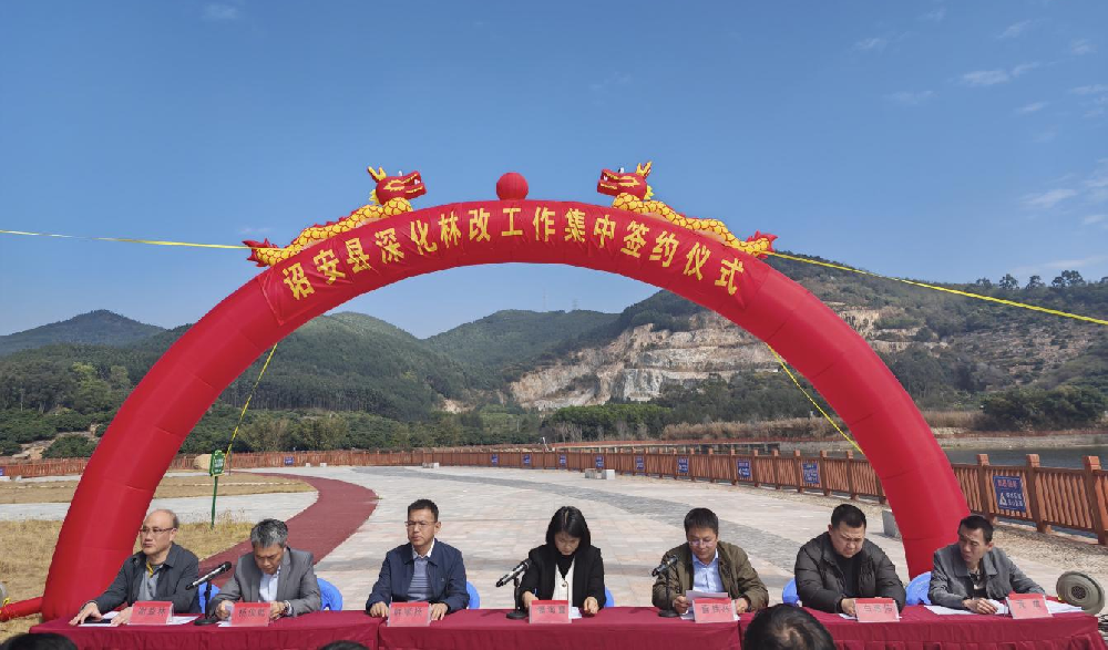 合作共赢丨中林（广安）与诏安县进行深入林改签约典礼